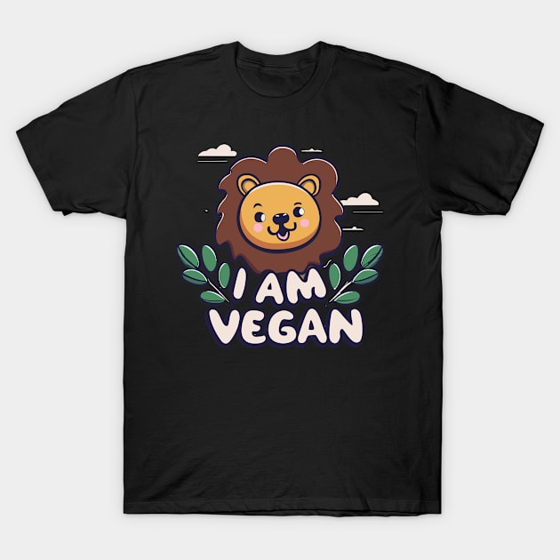 Vegan lion T-Shirt by Spaceboyishere